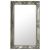 ezüstszínű barokk stílusú fali tükör 50 x 80 cm