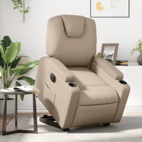   elektromos cappuccino műbőr felállást segítő dönthető fotel