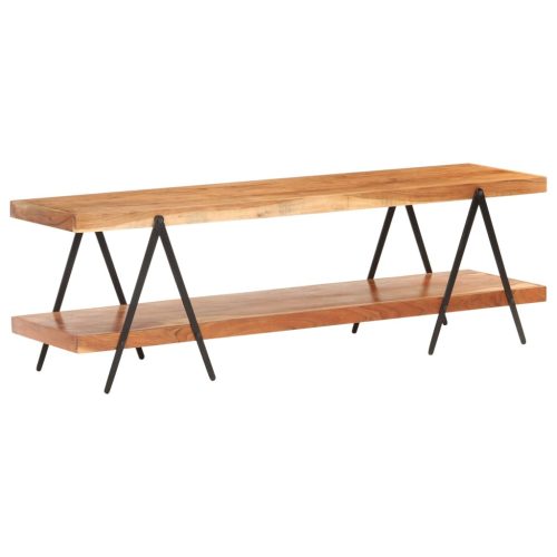 tömör akácfa TV-szekrény 160 x 40 x 50 cm