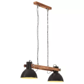vidaXL fekete ipari függőlámpa 25 W 109 cm E27