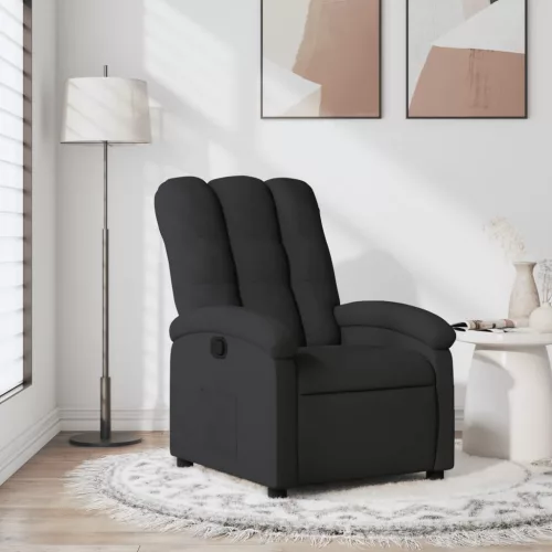 fekete szövet relaxfotel