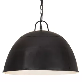   vidaXL kerek fekete ipari vintage függőlámpa 25 W 41 cm E27