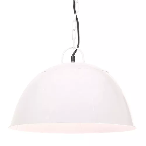kerek fehér ipari vintage függőlámpa 25 W 41 cm E27