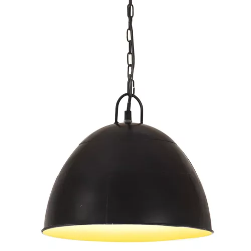 vidaXL kerek fekete ipari vintage függőlámpa 25 W 31 cm E27