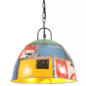   vidaXL kerek többszínű vintage ipari függőlámpa 25 W 31 cm E27