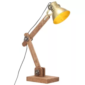   vidaXL rézszínű kerek ipari asztali lámpa 58 x 18 x 90 cm E27
