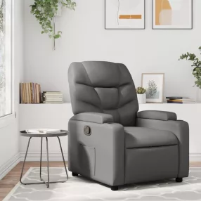 szürke műbőr relaxfotel