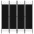 fekete 4 paneles paraván 160 x 180 cm