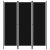 fekete 3 paneles paraván 150 x 180 cm
