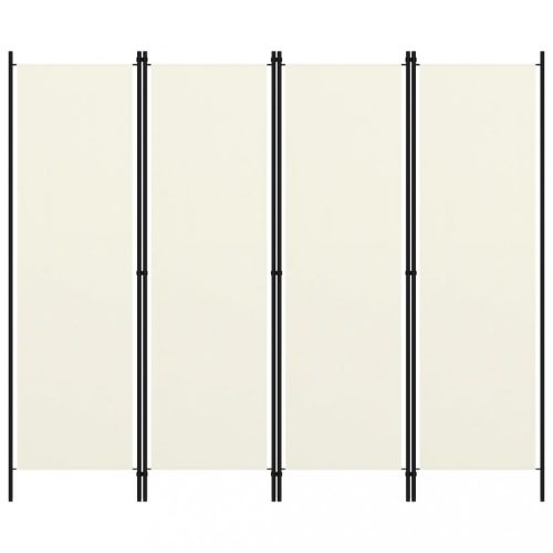 Krémfehér 4 paneles paraván 200 x 180 cm
