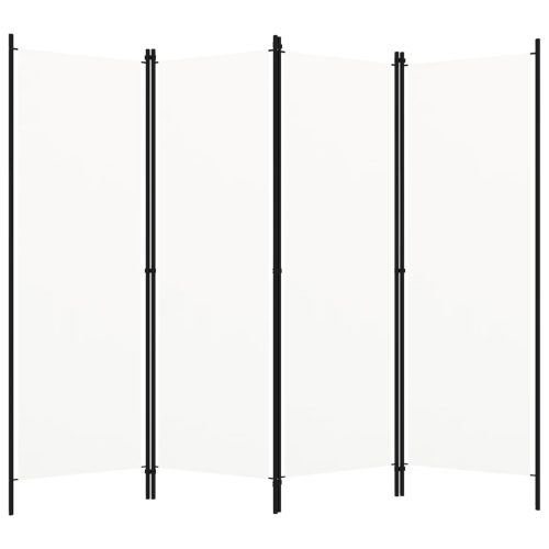 fehér 4 paneles paraván 200 x 180 cm