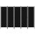 fekete 5 paneles paraván 250 x 180 cm