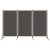 antracitszürke 3 paneles paraván 260 x 180 cm