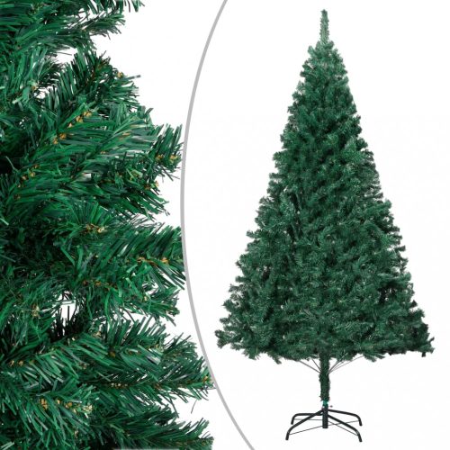 Zöld PVC műkarácsonyfa vastag ágakkal 240 cm