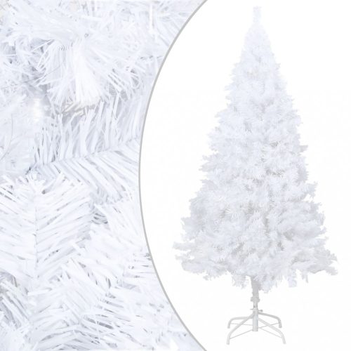Fehér PVC műkarácsonyfa vastag ágakkal 240 cm