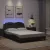 fekete ágykeret Viana LED-ekkel matrac nélkül 140 x 190 cm