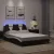 fekete és fehér ágykeret Viana LED-ekkel matrac nélkül 140 x 190 cm