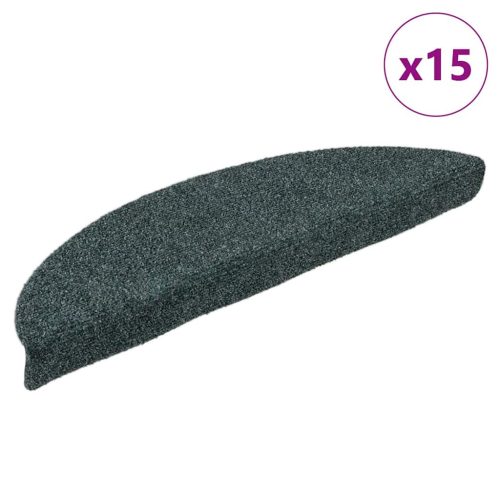 15 db zöld tűlyukasztott öntapadó lépcsőszőnyeg 65 x 21 x 4 cm