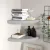 323923 Floating Corner Shelves 2 pcs Grey 35x35x3,8 cm MDF