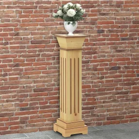   klasszikus faszínű MDF szögletes oszlop virágállvány 17x17x66cm