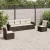 6 részes barna polyrattan kerti ülőgarnitúra párnával