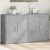 2 db betonszürke szerelt fa tálalószekrény 60 x 31 x 70 cm