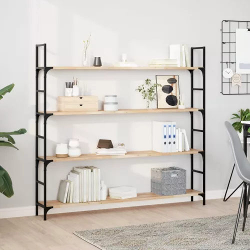 kezeletlen tömör akácfa függőpolc 160 x 20 x 2 cm