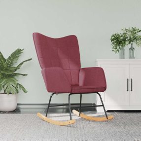 bordó szövet hintaszék