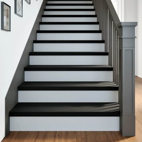 lépcsőfokok 4 db Sötétbarna 100x25x2 cm tömör fa tölgyfa