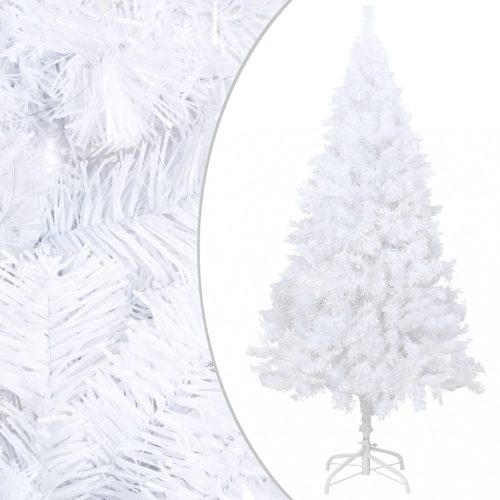 Fehér PVC műkarácsonyfa vastag ágakkal 120 cm
