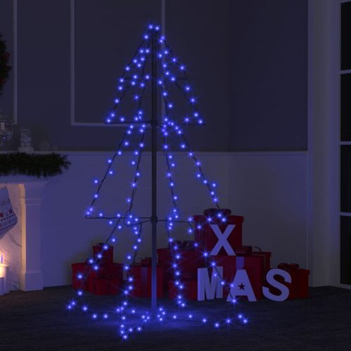 vidaXL 160 LED-es beltéri/kültéri kúp alakú karácsonyfa 78 x 120 cm