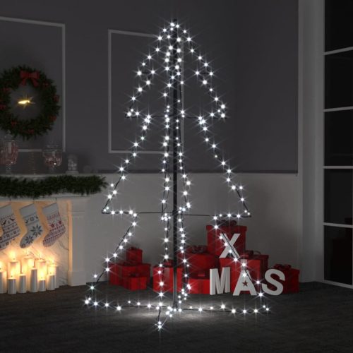 200 LED-es beltéri/kültéri kúp alakú karácsonyfa 98 x 150 cm