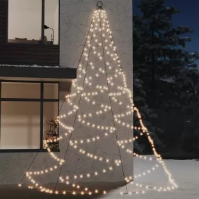 Fémhorgos fali fa 720 meleg fehér LED-del 5 m