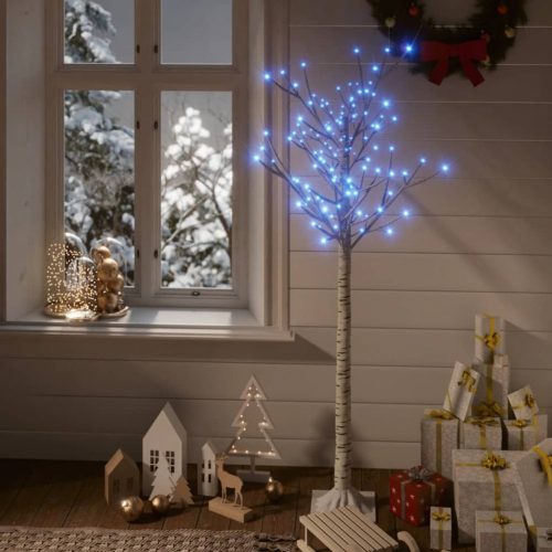 140 LED-es beltéri/kültéri kék fűz karácsonyfa 1,5 m