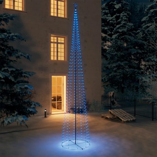  kúp alakú karácsonyfa 752 kék LED-del 160 x 500 cm