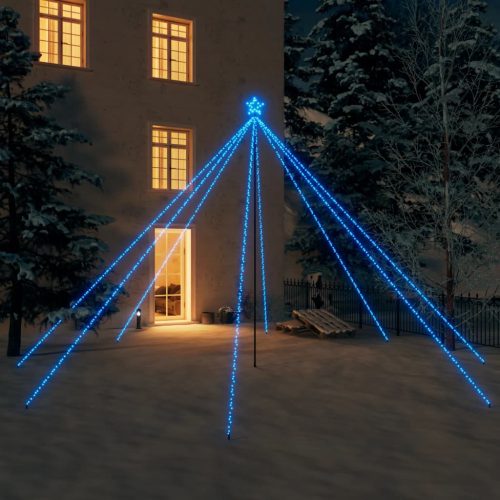 vidaXL kül- és beltéri kék karácsonyi favilágítás 800 LED-del 5 m