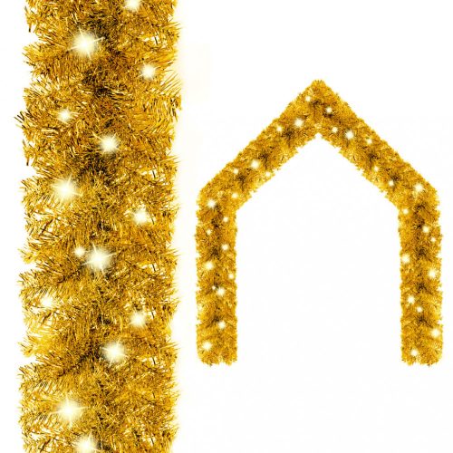 Aranyszínű LED-es karácsonyi füzér 20 m