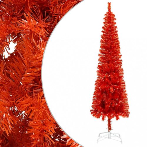 Piros vékony karácsonyfa 150 cm