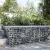 horganyzott vas gabion kosár fedéllel 100 x 100 x 50 cm
