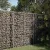 horganyzott vas gabion kosár fedéllel 100 x 100 x 150 cm