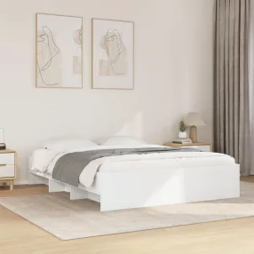   vidaXL fehér színű szerelt fa ágykeret matrac nélkül 160x200 cm