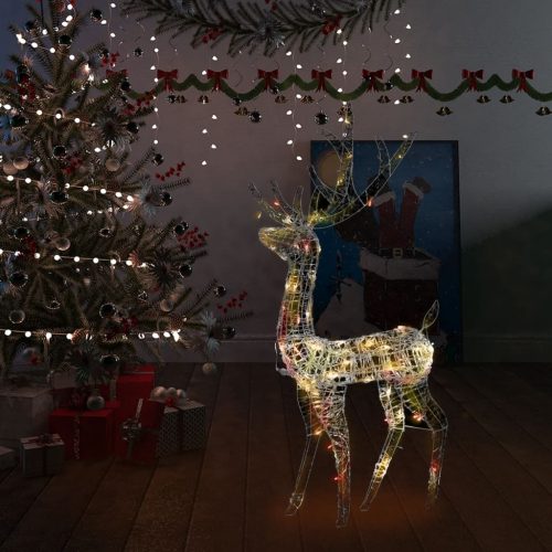 vidaXL színes rénszarvasos karácsonyi dekoráció 140 LED-del 120 cm