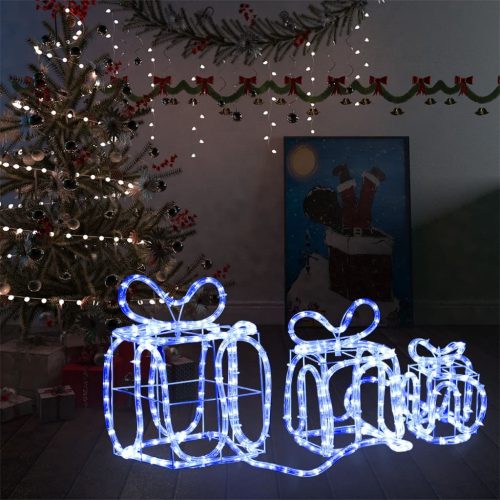 Karácsonyi díszdobozok 180 LED-del bel- és kültérre