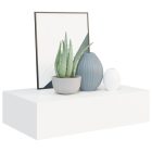 fehér MDF falra szerelhető fiókos polc 40 x 23,5 x 10 cm