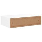 fehér MDF falra szerelhető fiókos polc 40 x 23,5 x 10 cm