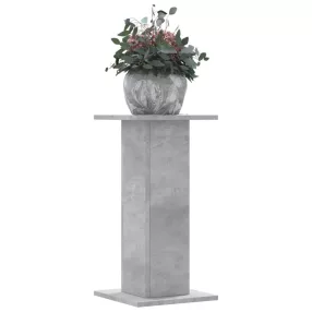   2 db betonszürke szerelt fa növénytartó állvány 30 x 30 x 60 cm
