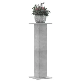   2 db betonszürke szerelt fa növénytartó állvány 30 x 30 x 95 cm
