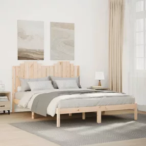   vidaXL tömör fa extra hosszú ágykeret matrac nélkül 160 x 210 cm