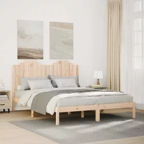   vidaXL tömör fa extra hosszú ágykeret matrac nélkül 160 x 220 cm