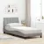 világosszürke szövet ágykeret matrac nélkül Hanko 90x190 cm